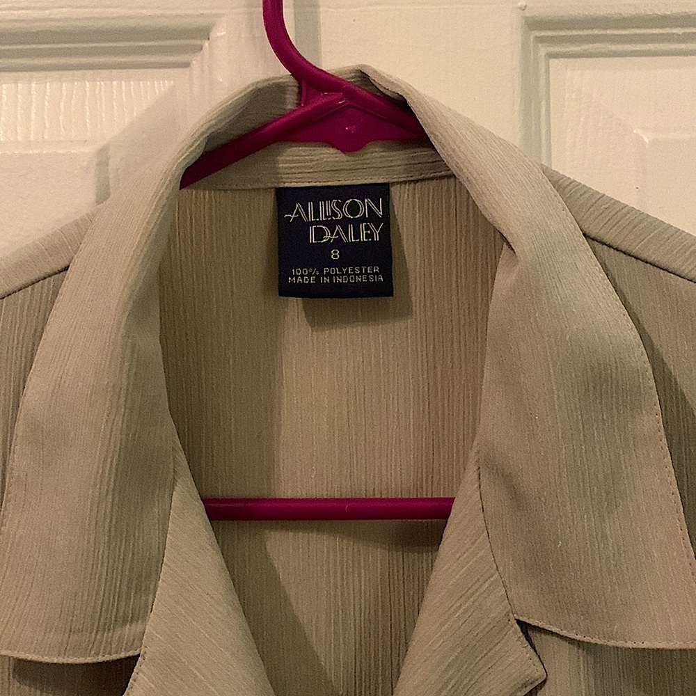 Tan button up - Picture 3 of 3
